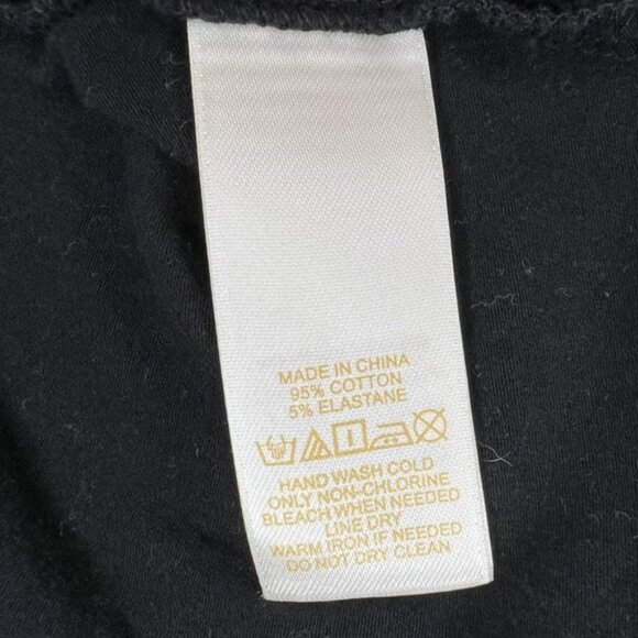 kate spade Black Tie Front Keyhole‎ Neck Tank Top Blouse Cotton Blend Size S - Picture 10 of 10